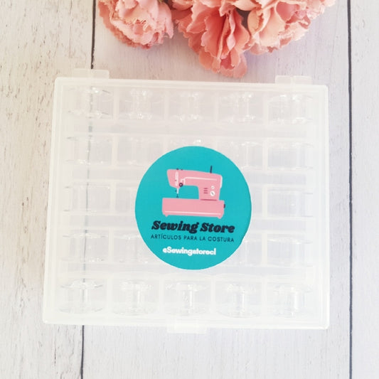 Caja con 25 carretes